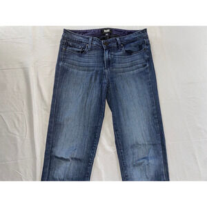 Paige Skyline Skinny Lightweight Stretch Denim Jeans in Everdeen. Size 28, GUC!!